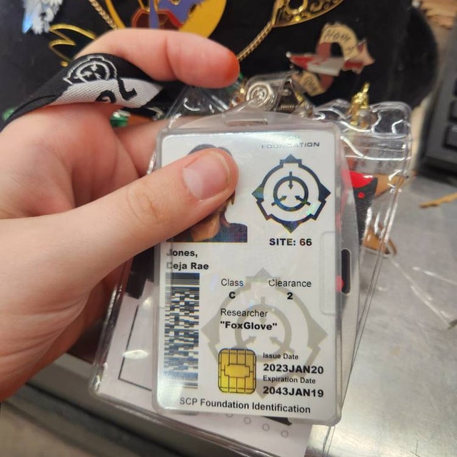 SCP Foundation ID Card CAC Style Customized With Your Information